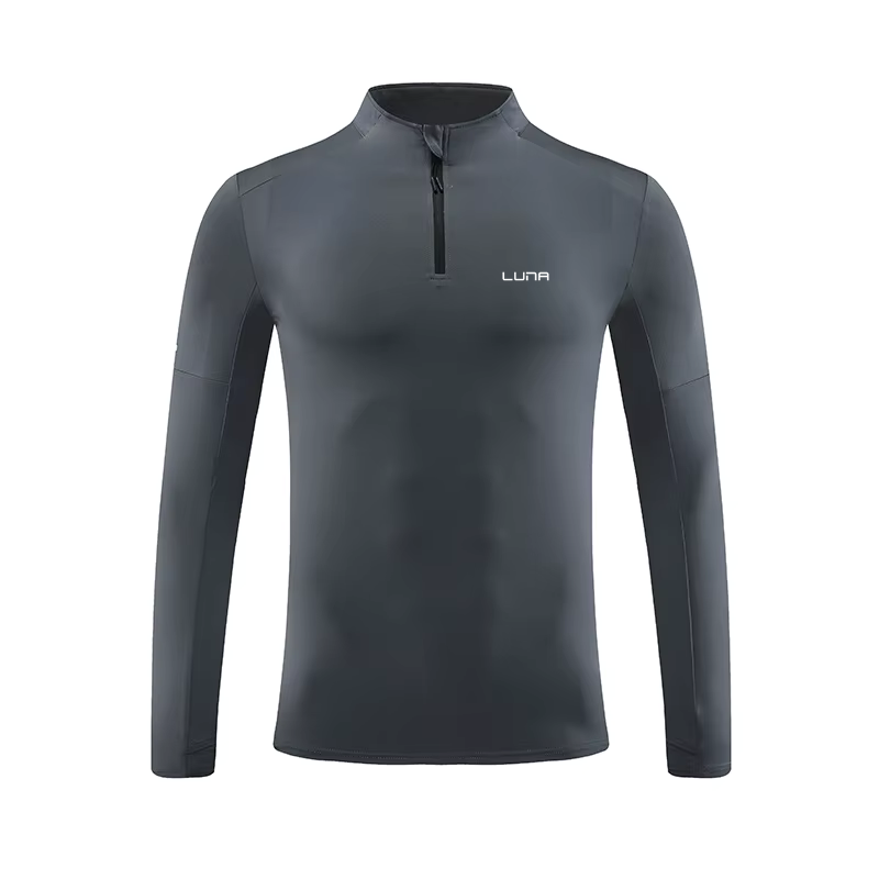 Onyx Half Zip Dark Grey