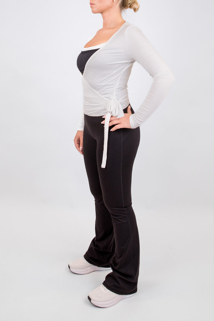 Ballet Wrap Top White