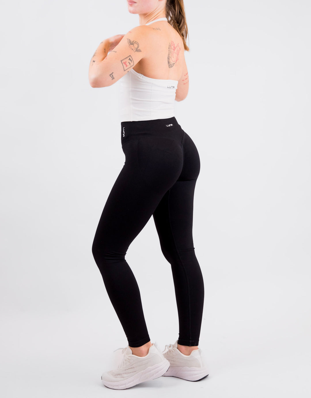 Gravity Scrunch Tights High Waist Black