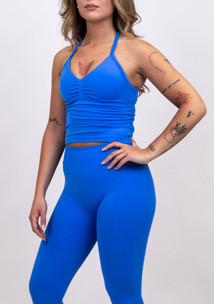 Gravity Seamless Sport Topp & Tights Set - Ocean Blue