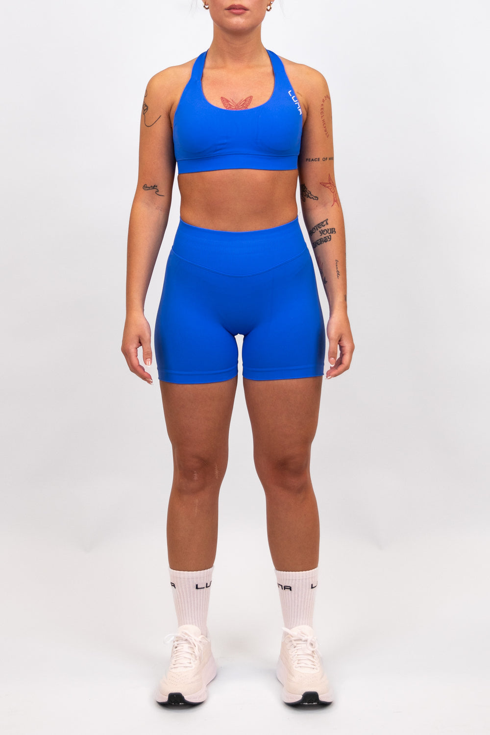 Gravity Seamless Shorts Ocean Blue - LUNAWEAR