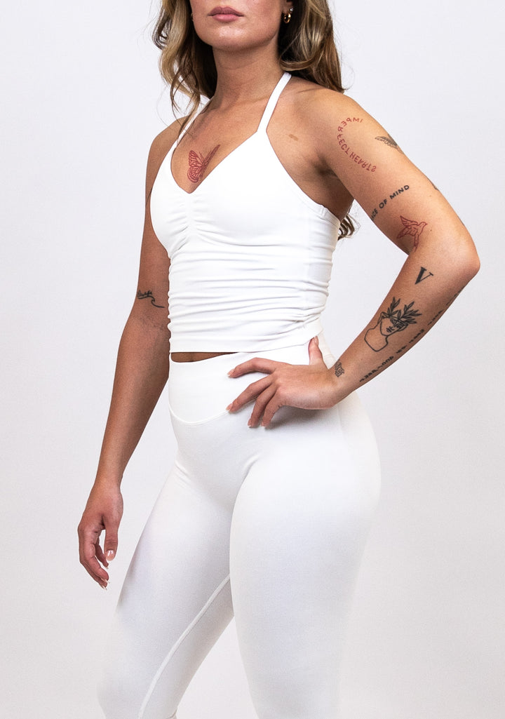 Gravity Seamless Sport Topp & Tights Set - White
