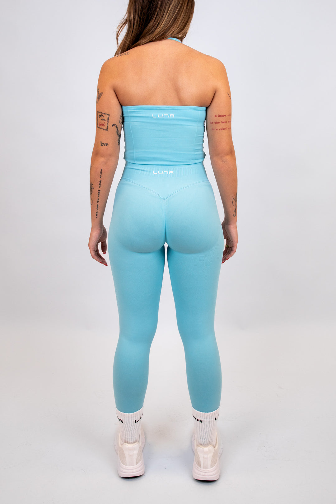 Gravity Seamless Tights - Ice Blue