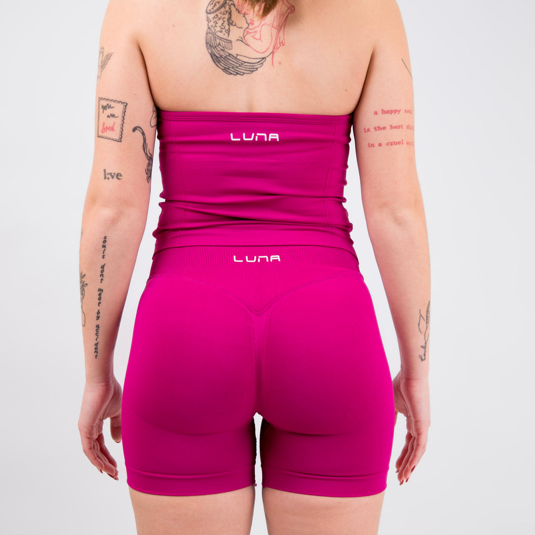 Gravity Seamless Shorts - Berry Red